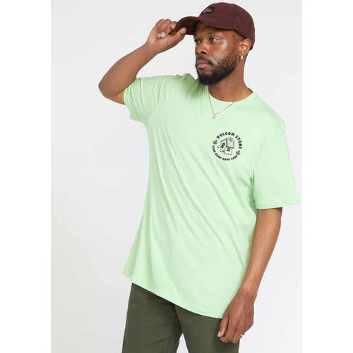 Vêtements Homme T-shirts manches courtes Volcom Camiseta  V Ent Fat Tony - Celadon Vert
