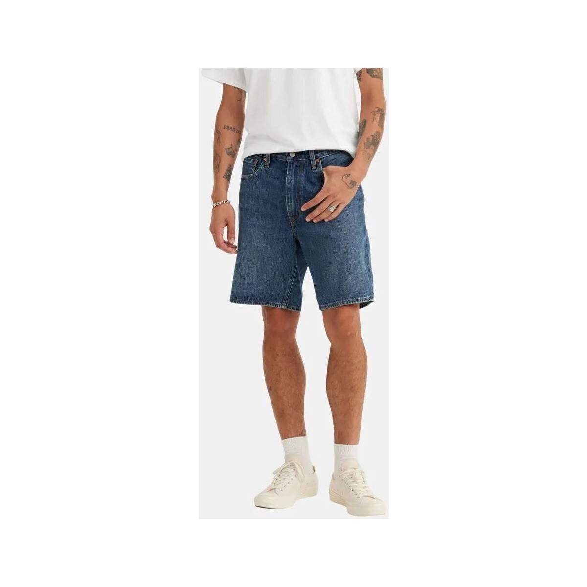 Vêtements Homme Shorts / Bermudas Levi's A8461 0003 - 468 STAY LOOSE-PICNIC FRIENDS Bleu