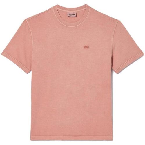 Vêtements T-shirts manches courtes Lacoste rey Rose
