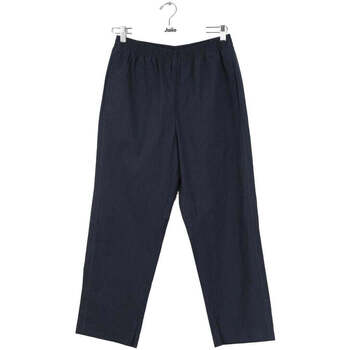 Vêtements Femme Pantalons Joggings & Survêtements Pantalon droit en coton Bleu