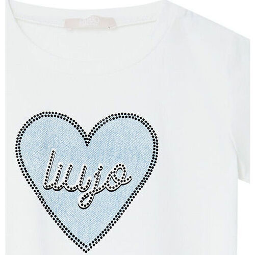 Vêtements Fille Olivia Rubin colour-block leopard-jacquard wrap dress Liu Jo T-shirt avec cœur Rose