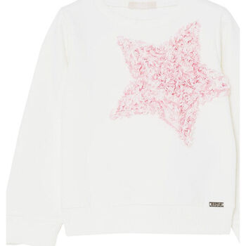 Vêtements Fille Sweats Liu Jo Sweat-shirt avec étoile Blanc