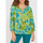 Vêtements Femme Tops / Blouses MICHAEL Michael Korskong Blouse voile de coton bio ample MEHAN Vert