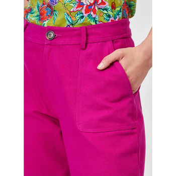 La Fiancee Du Mekong Pantalon droit coton épais LINE Rose