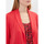 Vêtements Femme Vestes / Blazers La Fiancee Du Mekong Veste imprimée souple ajustée Ecovero CATLINE Rouge
