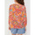 Vêtements Femme Tops / Blouses La Fiancee Du Mekong Blouse voile de coton bio ample MEHAN Orange