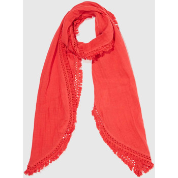 Accessoires textile Femme Echarpes / Etoles / Foulards La Fiancee Du Mekong Grande étole en gaze de coton bio OYA Rouge