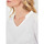 Vêtements Femme T-shirts manches courtes La Fiancee Du Mekong Top col volanté coton bio MANJU Blanc