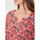 Vêtements Femme T-shirts manches longues La Fiancee Du Mekong Top imprimé fluide manches 3/4 Ecovero GALICI Rose