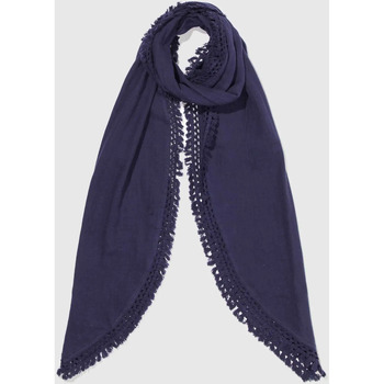 Accessoires textile Femme Echarpes / Etoles / Foulards Foulard En Soie Imprimé Carrekong Grande étole en gaze de coton bio OYA Bleu