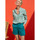 Vêtements Femme Tommy Hilfiger Girls Skater Mini Dress Short imprimé coton LAHAD Bleu