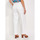 Vêtements Femme Pantalons La Fiancee Du Mekong Pantalon droit coton épais LINE Blanc