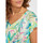 Vêtements Femme T-shirts manches courtes La Fiancee Du Mekong Tee shirt coton imprimé bio BACACIANE Bleu