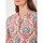 Vêtements Femme Tops / Blouses La Fiancee Du Mekong Blouse imprimée voile de coton bio col tunisien RENATA Bleu