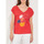 Vêtements Femme T-shirts manches courtes La Fiancee Du Mekong Tee shirt coton imprimé bio BACACIANE Rouge