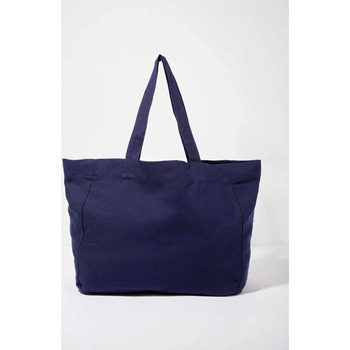 Sacs Cabas / Sacs shopping Back To Schoolkong Grand sac cabas en coton épais ZAVIE Bleu