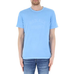 Vêtements Homme T-shirts manches courtes Woolrich cfwote0127mrut3708-30050 Bleu