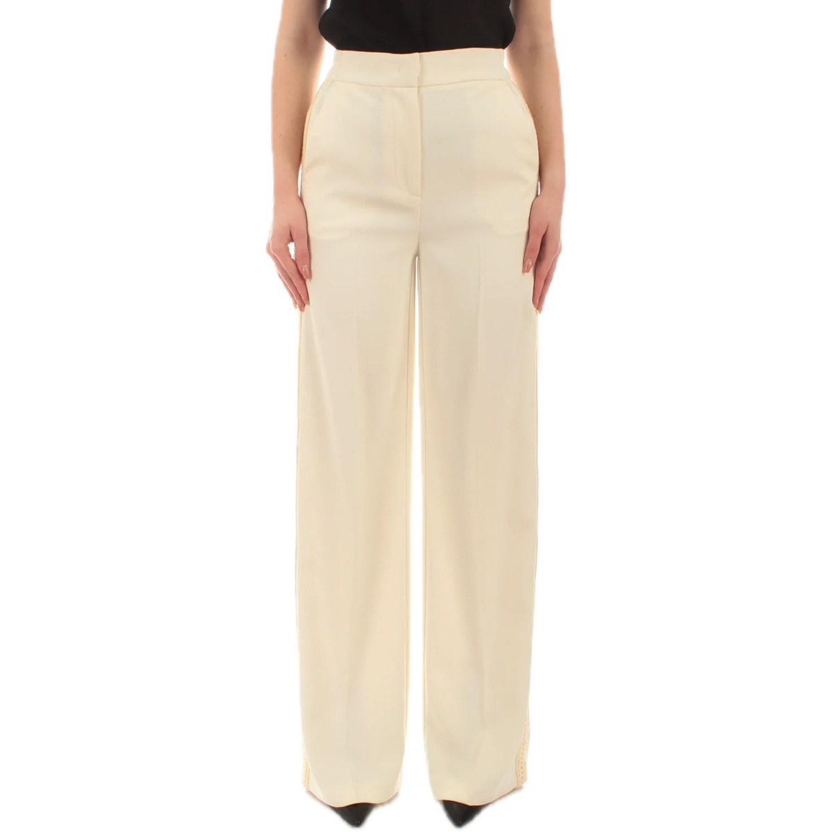 Vêtements Femme Pantalons Twin Set 241tp2241-00282 Blanc