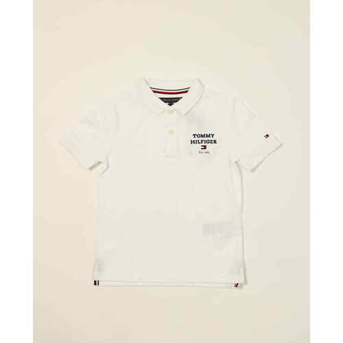 Vêtements Garçon T-shirts & Polos Tommy Hilfiger Polo enfant  2 boutons Blanc