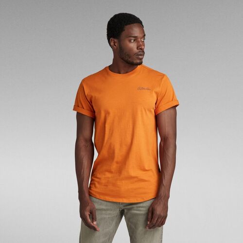 Vêtements Homme T-shirts & Polos G-Star Raw D24431-C372 BACK LASH-1018 Orange