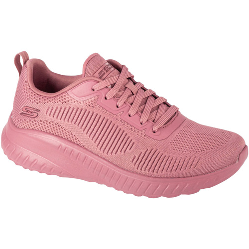 Chaussures Femme Baskets basses Skechers Bobs Squad Chaos - Face Off Rose