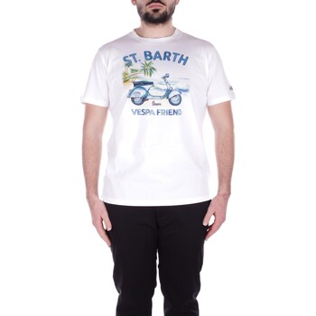 Vêtements Homme T-shirts manches courtes Mc2 Saint Barth TSHM001 Blanc