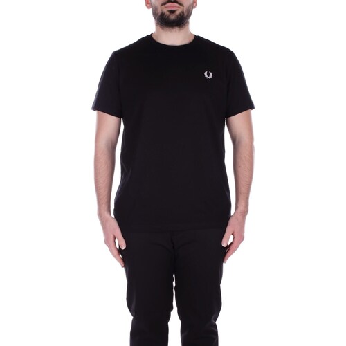 Vêtements Homme T-shirts manches courtes Fred Perry M7784 Noir
