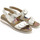 Chaussures Femme Sandales et Nu-pieds Pediconfort Sandales à scratch ouverture totale Blanc