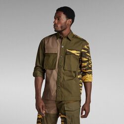 Vêtements Homme Chemises manches longues G-Star Raw D24297-D384 BOXY SHIRT-SHADOW OLIVE Vert