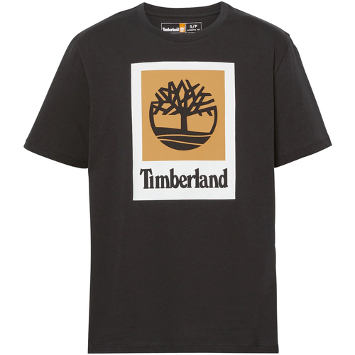 Vêtements Homme T-shirts & Polos Timberland Tee-shirt coton col rond Noir