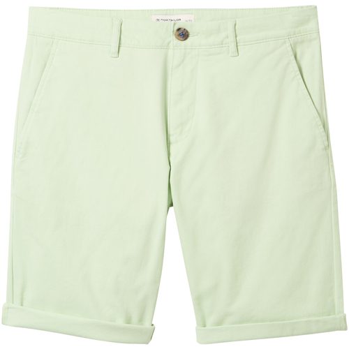 Vêtements Homme Shorts / Bermudas Tom Tailor Short coton chino Vert