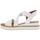 Chaussures Femme Sandales et Nu-pieds Coco & Abricot Nu-pieds cuir talon semi-compensée Blanc