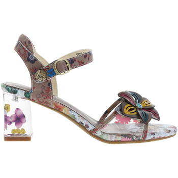 Chaussures Femme Sandales et Nu-pieds Laura Vita Nu-pieds cuir talon carré Multicolore