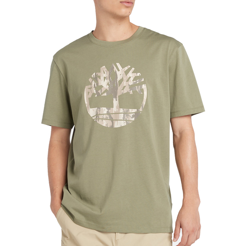 Vêtements Homme T-shirts manches courtes Timberland Kennebec River TreeCamo Logo Vert