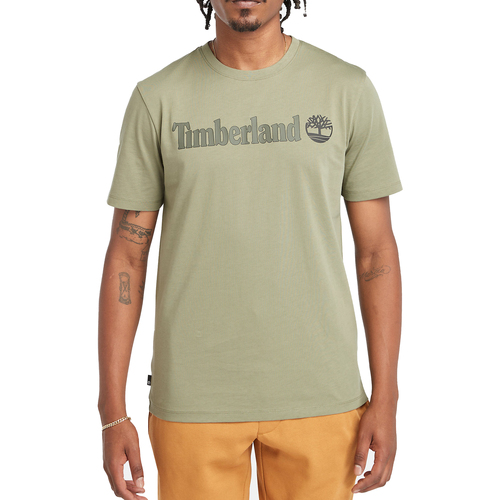 Vêtements Homme T-shirts manches courtes Timberland Kennebec River Linear Logo Vert