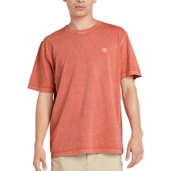 Vêtements Homme T-shirts manches courtes Timberland Garment-Dyed Rouge