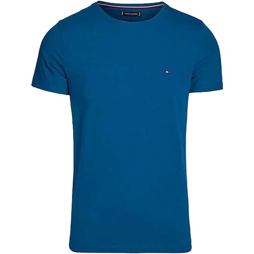 Vêtements Homme Dotted Collared Polo Shirt Tommy Hilfiger Stretch Slim Fit Tee Bleu