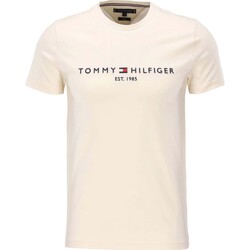 Vêtements Homme T-shirts manches courtes Tommy Hilfiger Tommy Logo Tee Beige