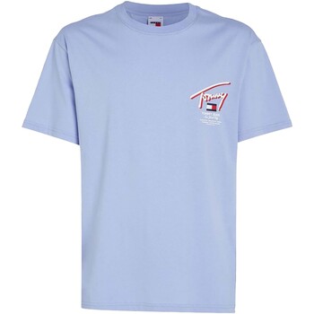 Vêtements Homme T-shirts & Polos Tommy Jeans Tjm Reg 3D Street Si Bleu