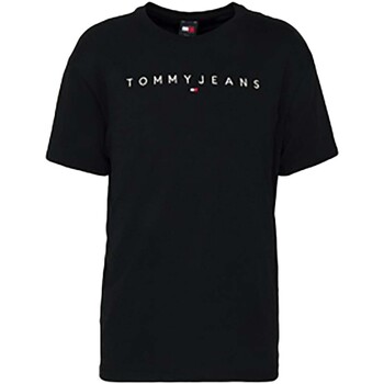 Vêtements Homme T-shirts & Polos Tommy Jeans Tjm Reg Linear Logo Noir