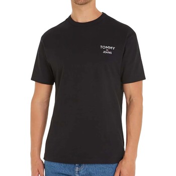Vêtements Homme T-shirts & Polos Tommy Jeans Tjm Reg Corp Tee Ext Noir
