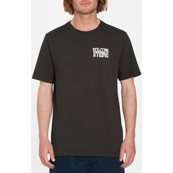 Vêtements Homme T-shirts manches courtes Volcom Camiseta  Feline - Rinsed Black Noir