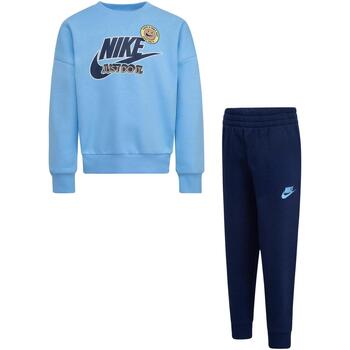 Vêtements Garçon Ensembles de survêtement Nike Sense of adventure gfx-fleece set Bleu