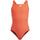 Vêtements Fille Maillots de bain 1 pièce adidas Originals Cut 3s suit Orange
