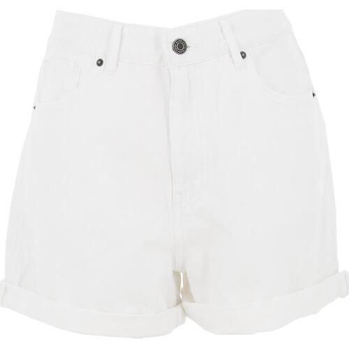 Vêtements Femme Shorts / Bermudas Teddy Smith S-mom roller co Blanc
