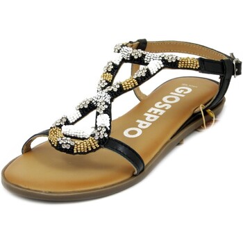 Chaussures Femme Sandales et Nu-pieds Gioseppo Femme Chaussures, Sandales, Cuir douce, Strass - 72027 Noir