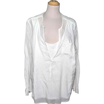 Vêtements Femme Tops / Blouses Miss Captain blouse  48 - XXXL Blanc Blanc