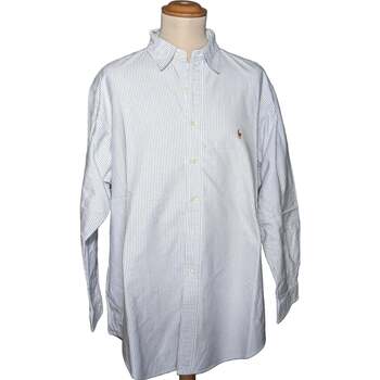 Vêtements Homme Chemises manches longues Ralph Lauren 44 - T5 - Xl/XXL Bleu