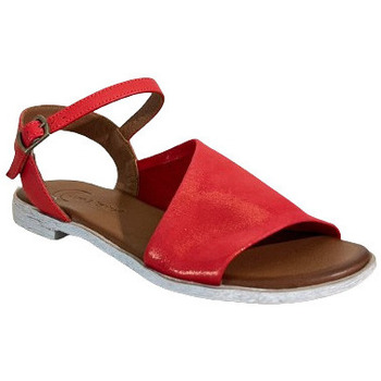 Chaussures Femme Plat : 0 cm Lune Et L'autre Sandale sandra Rouge