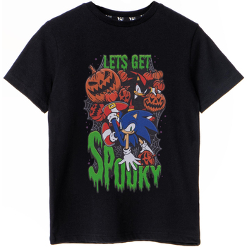 Vêtements Garçon T-shirts manches courtes Sonic The Hedgehog Let's Get Spooky Noir